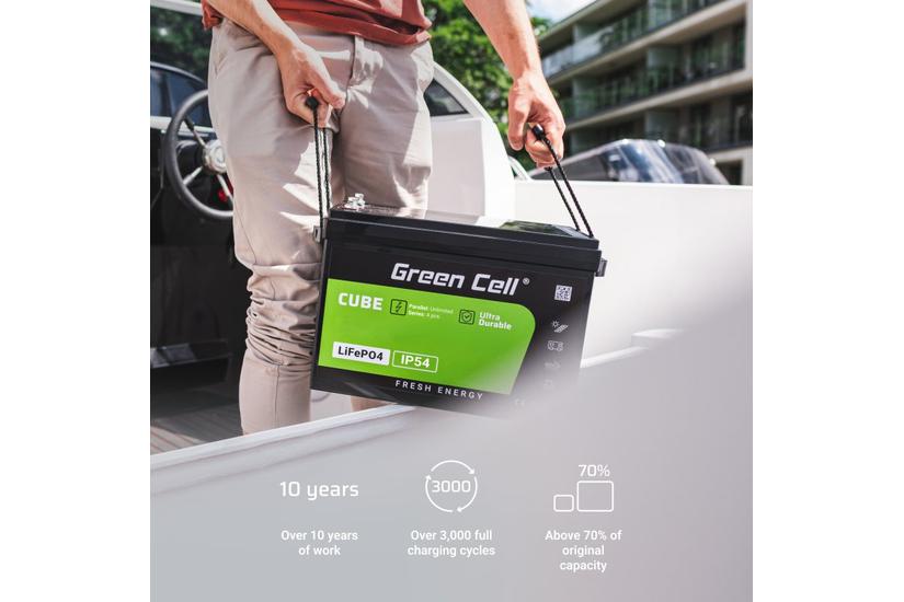 Green Cell LFPGC12V50AH UPS batteri Lithium jern fosfat (LiFePO4) 12 V 50 At