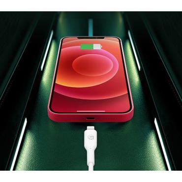 Manhattan 394529 kabel til mobiltelefon Hvid 2 m USB C Lightning