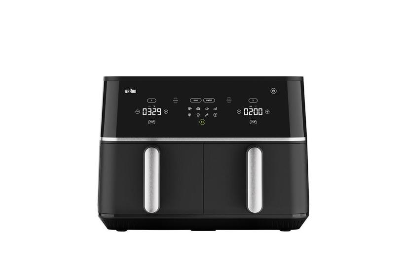 Braun TD 5030I BK Dobbelt 10 L Enkeltstående 2400 W Varmluftsteger Sort, Sølv