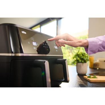 Braun TD 5030I BK Dobbelt 10 L Enkeltstående 2400 W Varmluftsteger Sort, Sølv