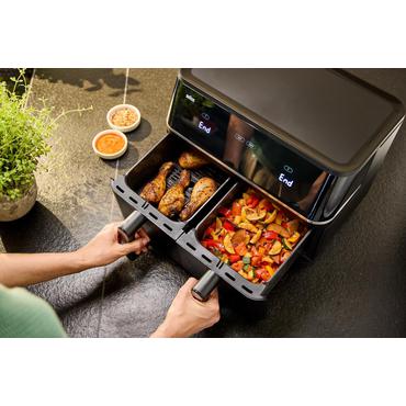 Braun TD 5030I BK Dobbelt 10 L Enkeltstående 2400 W Varmluftsteger Sort, Sølv