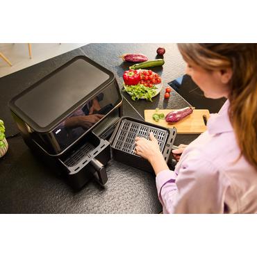 Braun TD 5030I BK Dobbelt 10 L Enkeltstående 2400 W Varmluftsteger Sort, Sølv