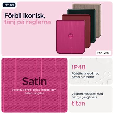Motorola RAZR 60 Ultra - pantone cabaret - 5G peksk&auml;rmsmobil - 512 GB - GSM