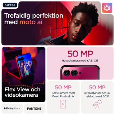 Motorola RAZR 60 Ultra - pantone cabaret - 5G peksk&auml;rmsmobil - 512 GB - GSM