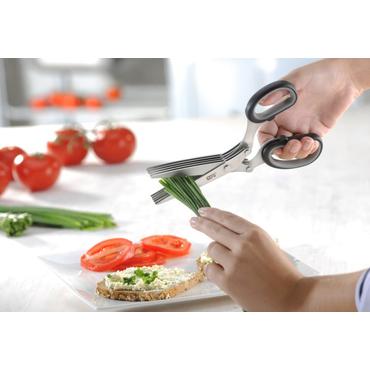 GEFU 12660 køkkensaks 191 mm Sort, Rustfrit stål Urt