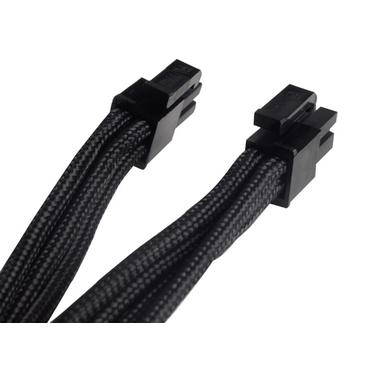 SilverStone PP07 - f&ouml;rl&auml;ngningskabel f&ouml;r str&ouml;m - 8-stifts EPS12V till 8-stifts EPS12V - 30 cm