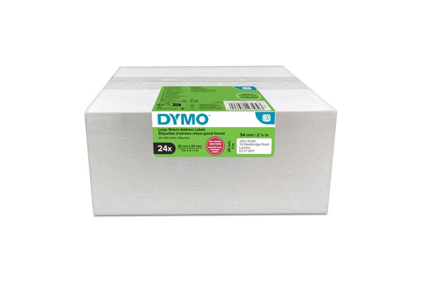 Dymo Rücksendeadress-Etiketten groß   25x54mm