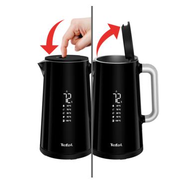 Tefal KO851 elkedel 1,7 L 1800 W Sort