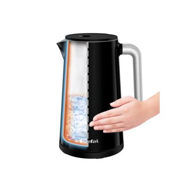 Tefal KO851 elkedel 1,7 L 1800 W Sort