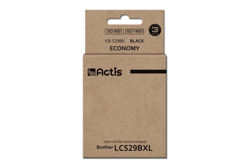 Actis KB-529Bk blæk (erstatning Brother LC529BK; Standard; 58 ml; sort)
