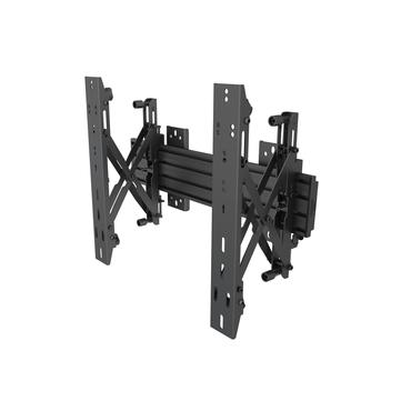 Multibrackets PRO Series M Wallmount Pro MBW1U Push In Pop Out konsol - f&ouml;r LCD-display - svart