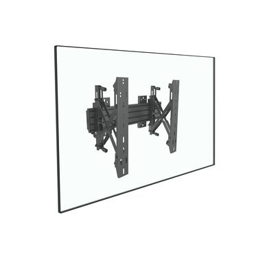 Multibrackets PRO Series M Wallmount Pro MBW1U Push In Pop Out konsol - f&ouml;r LCD-display - svart