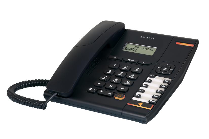 Alcatel Temporis 580 Analog/DECT-telefon Nummervisning Sort