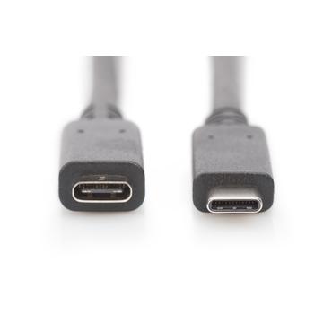 DIGITUS - USB typ C-f&ouml;rl&auml;ngningskabel - 24 pin USB-C till 24 pin USB-C - 70 cm