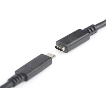 DIGITUS - USB typ C-f&ouml;rl&auml;ngningskabel - 24 pin USB-C till 24 pin USB-C - 70 cm
