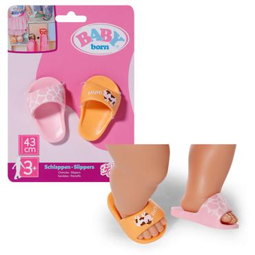 BABY born Slippers 3 ass. 43cm Dukkesko