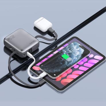 4smarts 541625 powerbank Lithium polymer (LiPo) 10000 mAh Grå