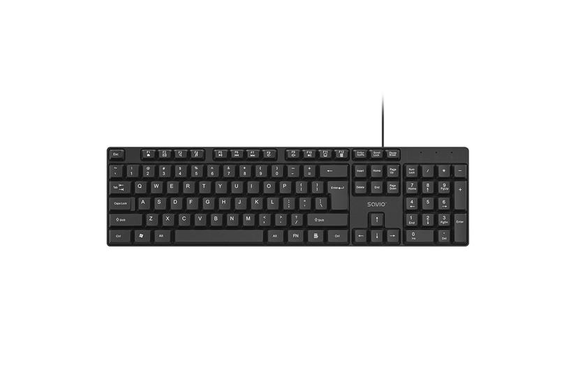 Savio KB-01 keyboard Home/Office USB QWERTY US English Black