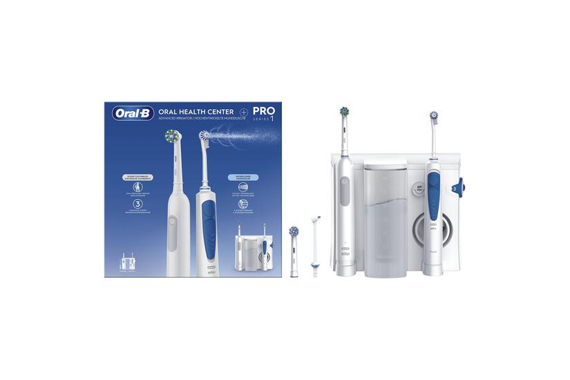 Oral-B Idropulsore Health Center Voksen Roterende, pulserende tandbørste Blå, Hvid