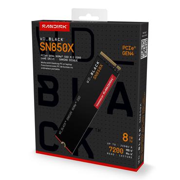 SanDisk Black WD_BLACK SN850X NVMe 8 TB M.2 PCI Express 4.0