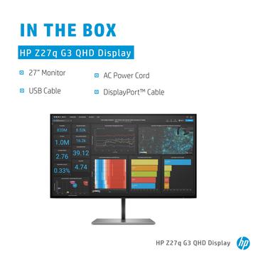 HP Z27q G3 skærm - LED baglys - 27" - IPS - 5ms