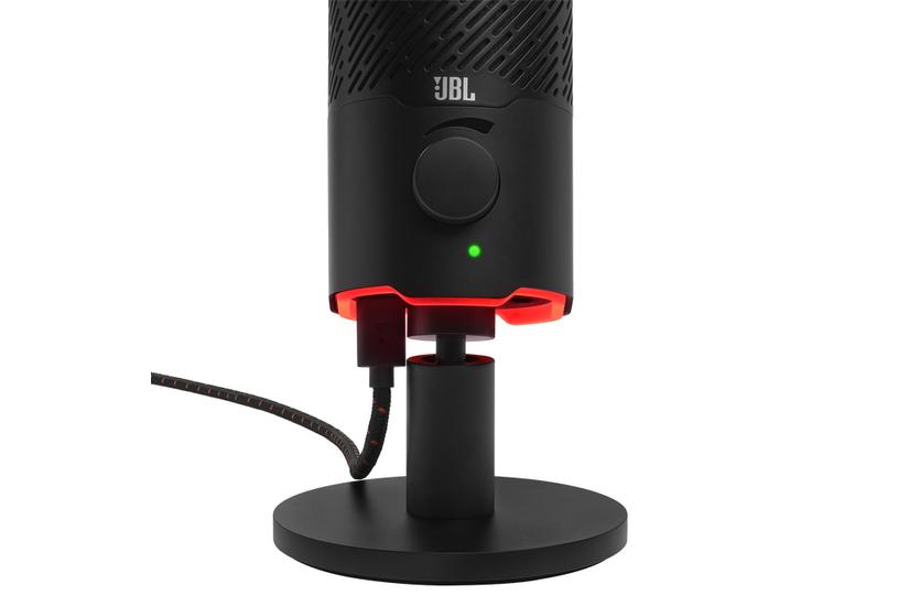 JBL Quantum Stream USB-Mikrofon mit zweifachem Kondensator f&uuml;r Streaming schwarz