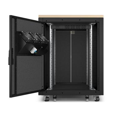 APC NetShelter - rack (horisontell) - ljudisolerad - 17U