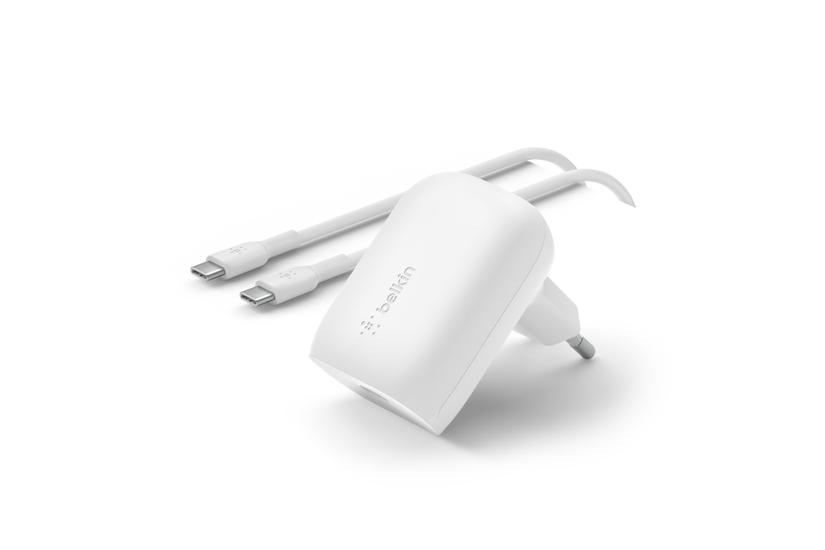Belkin BoostCharge strømforsyningsadapter - PPS-teknologi - 24 pin USB-C - 30 Watt