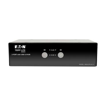 Eaton Tripp Lite series 2-Port DisplayPort KVM Switch w/Audio, Cables and USB 3.0 SuperSpeed Hub - omkopplare f&ouml;r tangentbord/video/mus/ljud/USB - 2 portar