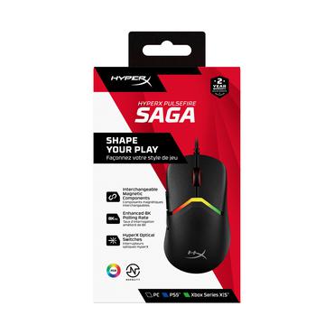 HyperX Pulsefire Saga Wireless Gaming Mouse (sort)