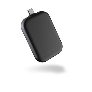 ZENS Airpods laddare - USB-C Aluminium Sort