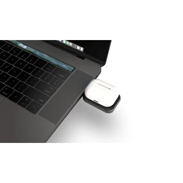 ZENS Airpods laddare - USB-C Aluminium Sort