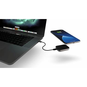 ZENS Airpods laddare - USB-C Aluminium Sort