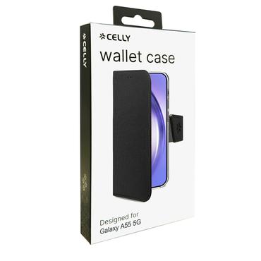 Wally Wallet Case Galaxy A55 5G Svart