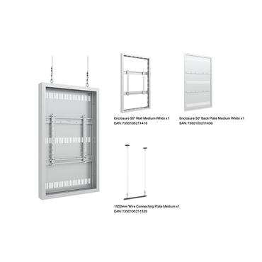 Multibrackets M Pro Series h&ouml;lje - medium - f&ouml;r LCD-display - vajer - vit