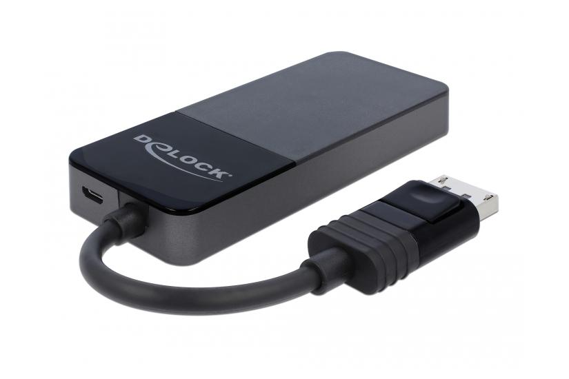 Delock DisplayPort 1.4 Splitter 1 x DisplayPort to 3 x HDMI MST - video-/audiosplitter - 3 porte