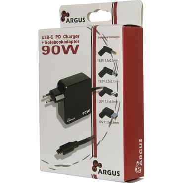 Argus strømforsyningsadapter - 24 pin USB-C - 90 Watt