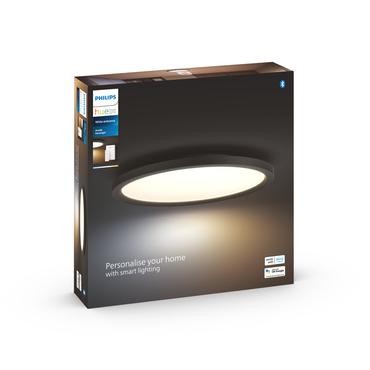 Philips Hue White Amb. Aurelle Panelleuchte rund Schw inkl DS