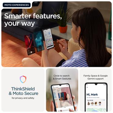 Motorola moto g06 power 17,5 cm (6.88") Dual SIM Android 15 4G USB Type-C 4 GB 64 GB 7000 mAh Blå