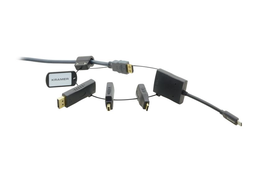 Kramer Electronics AD-RING-5 videokabel adapter 0,45 m Sort