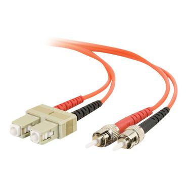 C2G SC-ST 50/125 OM2 Duplex Multimode PVC Fiber Optic Cable (LSZH)