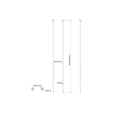 Multibrackets M Pro Series monteringskomponent - 6000 mm