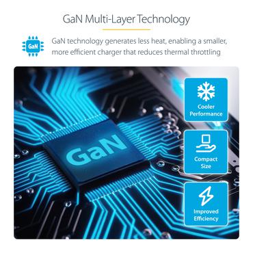 StarTech.com 4-Port USB-C Charger, 240W Total, Single Port 140W EPR str&ouml;madapter - med ytsmonteringsf&auml;ste - 24 pin USB-C - 240 Watt