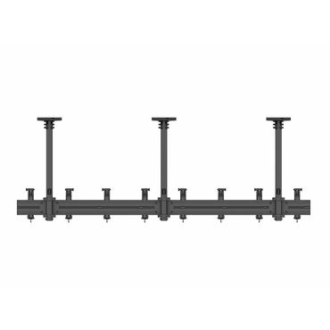 Multibrackets M Pro Series Menu Board Mount Pro MBC4X1U VESA 200 konsol - för 4 LCD-bildskärmar - svart