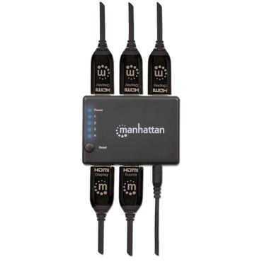 Manhattan 207706 video-splitter HDMI 4x HDMI