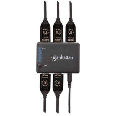 Manhattan 207706 video-splitter HDMI 4x HDMI