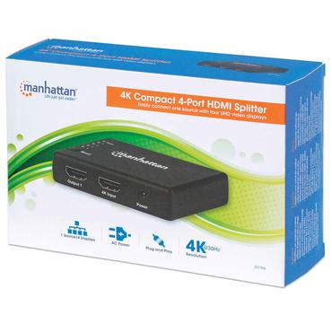 Manhattan 207706 video-splitter HDMI 4x HDMI