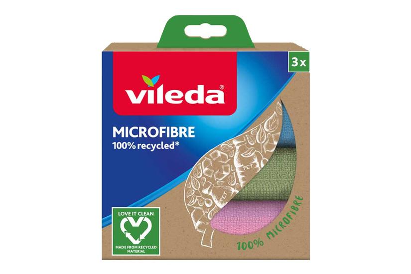 Vileda 4023103228634 reng&oslash;ringsklud Mikrofiber Flerfarvet 3 stk