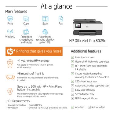 HP Officejet Pro 8025e All-in-One