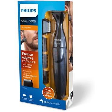 Philips Multigroom Series 1000 MG1100 - trimmer - röd/svart